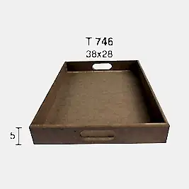 T 746 ORTABOY DÜZ DİKDÖRTGEN TEPSİ