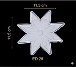 ED-28 Dekoratif Esnek Aplik