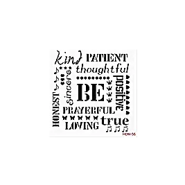 Home Decor Midi Stencil 22*22 cm hdm-56