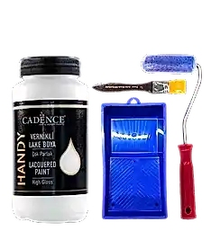 450 ML HANDY LAKE 04 ANTİK BEYAZ + TAVA SET-4