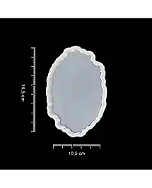 Bardak Altı Reçine Epoksi Kalıp - Oval Dalgalı - B16