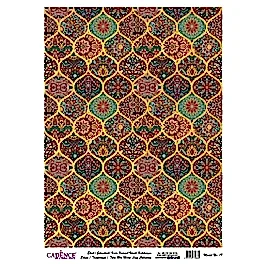 DESENLİ ALTIN VARAK PİRİNÇ DEKOPAJ 30*42 CM MODEL 019