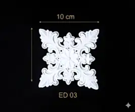 ED-03 Dekoratif Esnek Aplik (2'li)