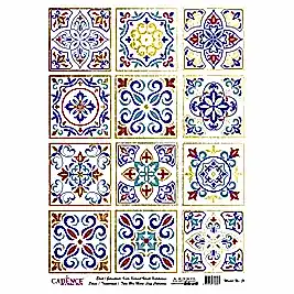 DESENLİ ALTIN VARAK PİRİNÇ DEKOPAJ 30*42 CM MODEL 051