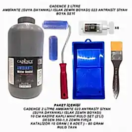 2 LİTRE AMBİANTE 023 ANTRASİT SİYAH SET