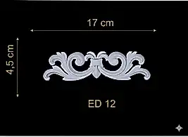 ED-12 Dekoratif Esnek Aplik (2'li)