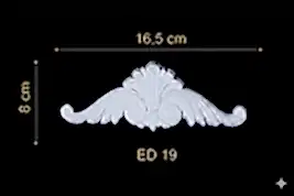 ED-19 Dekoratif Esnek Aplik (2'li)
