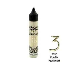 3D BONCUK BOYA-5137-PLATİN