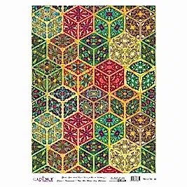 DESENLİ ALTIN VARAK PİRİNÇ DEKOPAJ 30*42 CM MODEL 025