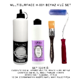 500ML H:01 BEYAZ HYBRİD + 250ML PARLAK VERNİK 4'LÜ SET