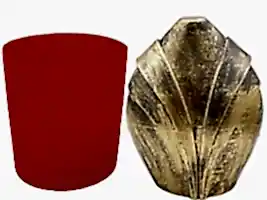 Şeritli Oval Silikon Mum Kalıbı M-152