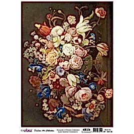 CADENCE DELUXE ART ÇİÇEK BUKETLERİ PİRİNÇ DEKOPAJ MODEL BF-004 (60X85)