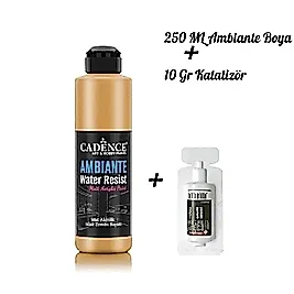 AMBİANTE SUYA DAYANIKLI BOYA METALİK AWM-04 ANTİK ALTIN 250 ML