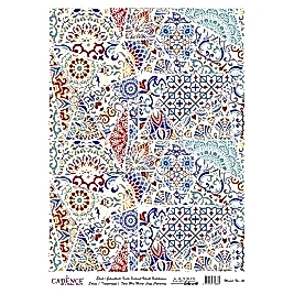DESENLİ GÜMÜŞ VARAK PİRİNÇ DEKOPAJ 30*42 CM MODEL 041