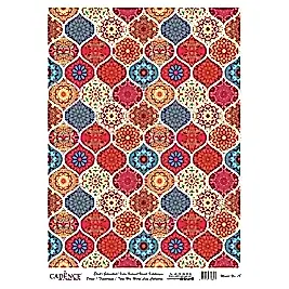 DESENLİ GÜMÜŞ VARAK PİRİNÇ DEKOPAJ 30*42 CM MODEL 018