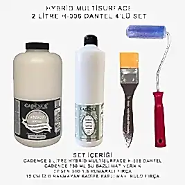 CADENCE 2 LİTRE HYBRİD H:06 DANTEL + 750 ML MAT VERNİK SET-6