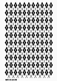 Modern Etnik Stencil MECS-A4-09 (25x36)