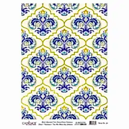 DESENLİ ALTIN VARAK PİRİNÇ DEKOPAJ 30*42 CM MODEL 034