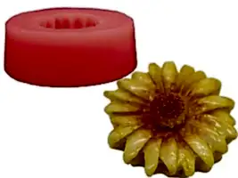 Papatya Silikon Mum Kalıbı M-155