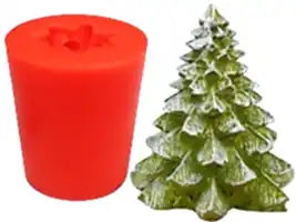 Çam Ağacı 3D Silikon Mum Kalıbı M-81