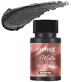 CADENCE MAT METALİK BOYA 50ML SİYAH -MMB036