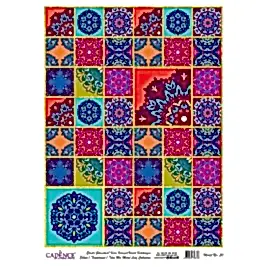 DESENLİ ALTIN VARAK PİRİNÇ DEKOPAJ 30*42 CM MODEL 030