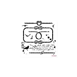 Home Decor Midi Stencil 22*22 cm hdm-62