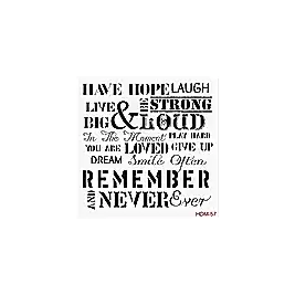 Home Decor Midi Stencil 22*22 cm hdm-57