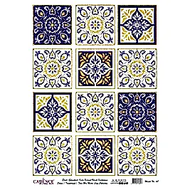 DESENLİ ALTIN VARAK PİRİNÇ DEKOPAJ 30*42 CM MODEL 047