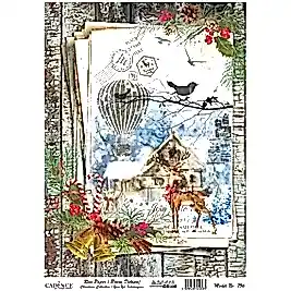 Model 756 Yılbaşı Cadence Pirinç Dekopaj Kağıdı 30x42cm