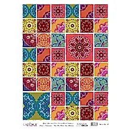 DESENLİ GÜMÜŞ VARAK PİRİNÇ DEKOPAJ 30*42 CM MODEL 029