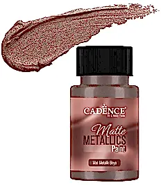 CADENCE MAT METALİK BOYA 50ML KAHVERENGİ -MMB027