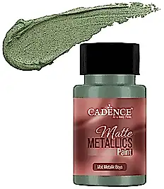 CADENCE MAT METALİK BOYA 50ML ANTİK YEŞİL -MMB024