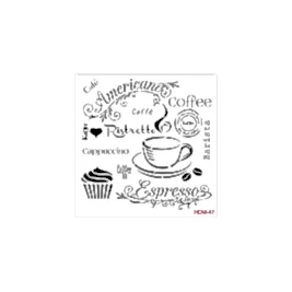 Home Decor Midi Stencil 22*22 cm hdm-47