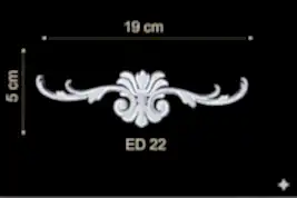 ED-22 Dekoratif Esnek Aplik (2'li)