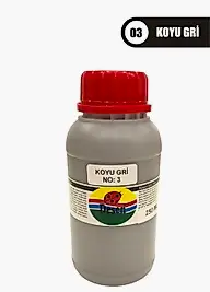 Desen Kumaş Boyası 250 ML - Koyu Gri No:03