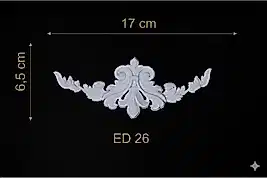 ED-26 Dekoratif Esnek Aplik (2'li)