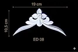 ED-08 Dekoratif Esnek Aplik (2'li)