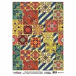 DESENLİ ALTIN VARAK PİRİNÇ DEKOPAJ 30*42 CM MODEL 028