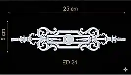 ED-24 Dekoratif Esnek Aplik (2'li)