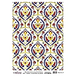 DESENLİ ALTIN VARAK PİRİNÇ DEKOPAJ 30*42 CM MODEL 037