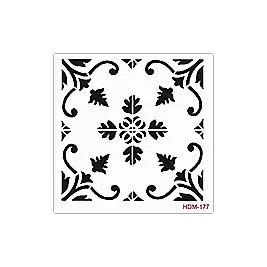 HOME DECOR MİDİ STENCİL 22*22 CM HDM-177