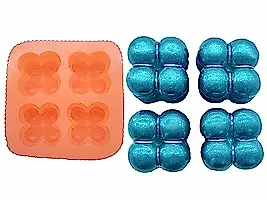 Küçük 4'lü Bubble Silikon Mum Kalıbı M-186