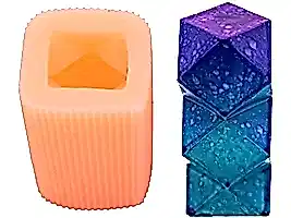 Mini Geometrik Silikon Mum Kalıbı M-280