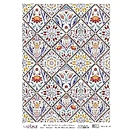 DESENLİ GÜMÜŞ VARAK PİRİNÇ DEKOPAJ 30*42 CM MODEL 039