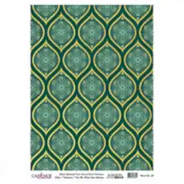 DESENLİ ALTIN VARAK PİRİNÇ DEKOPAJ 30*42 CM MODEL 022