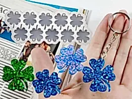 10'lu Yonca Model Anahtarlık Epoksi Reçine Kalıbı EPK627