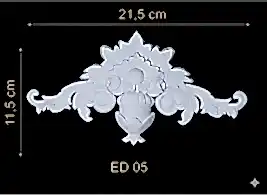 ED-05 Dekoratif Esnek Aplik (2'li)