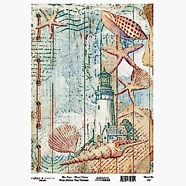 Model 787 Deniz Koleksiyonu Cadence Pirinç Dekopaj Kağıdı 30x42cm