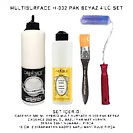 500ML H:02 PAK BEYAZ HYBRİD + 250ML YARIMAT VERNİK 4'LÜ SET